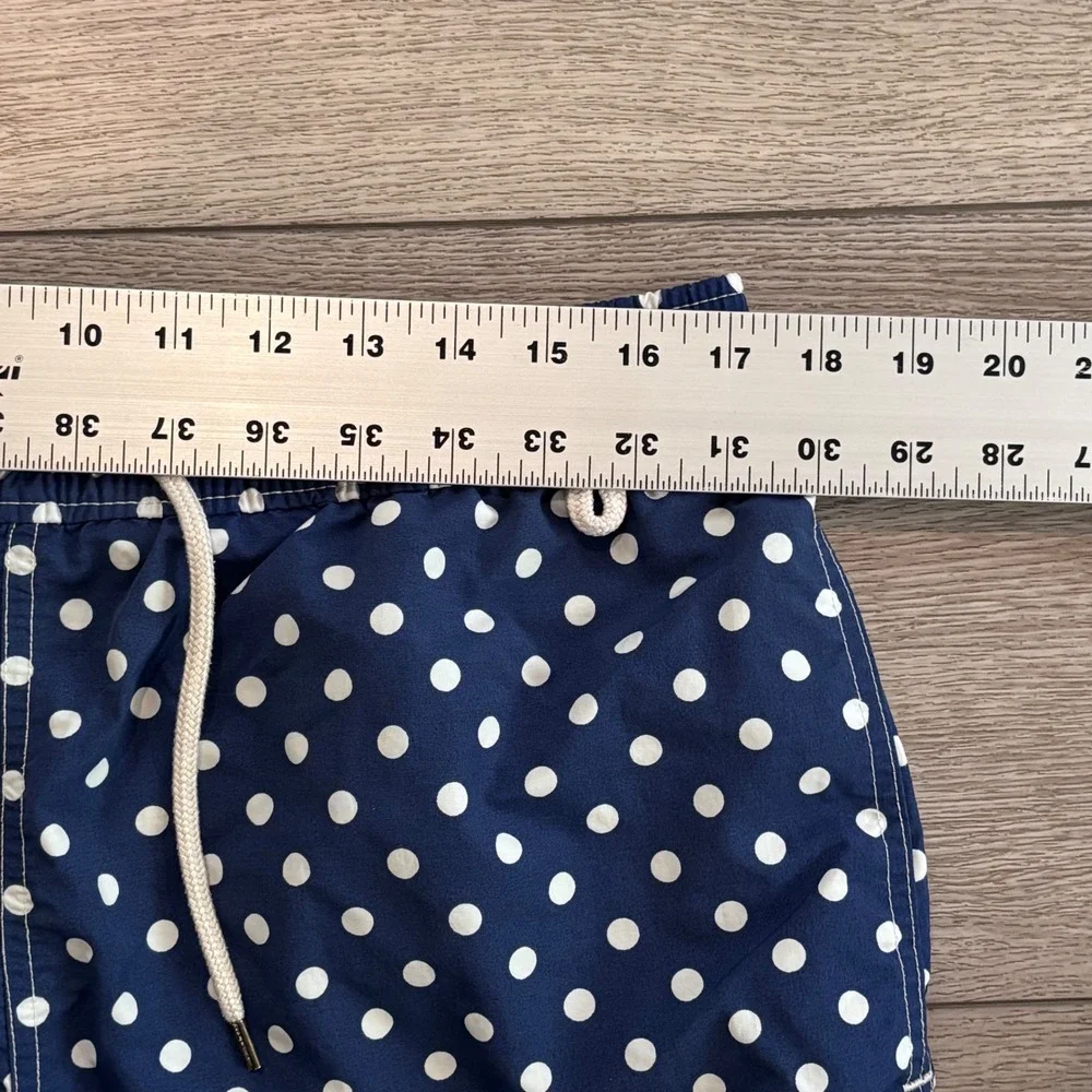 Polo Ralph Lauren Swim Trunks Mens Large Blue Polka Dot Pony Preppy Beach Summer